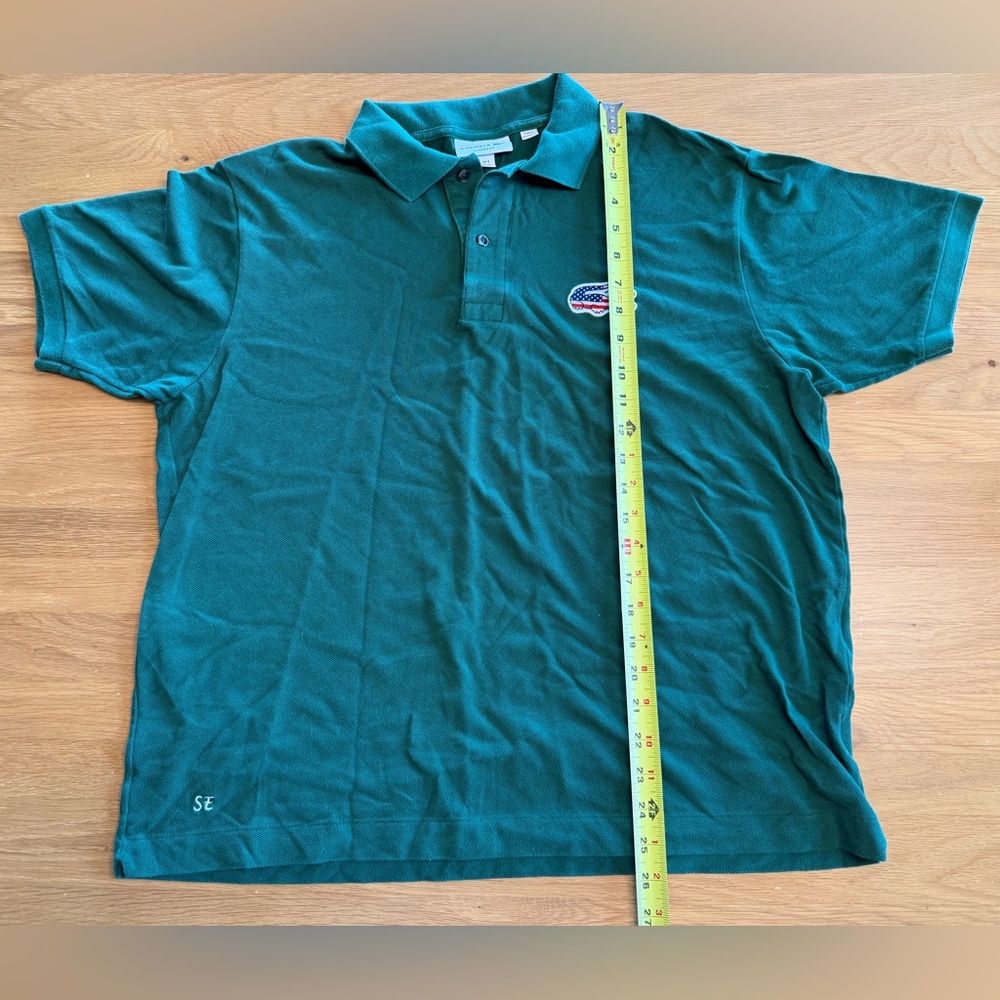 Lacoste Men's Green Polo with Large Croc Logo - Picture 6 of 8
